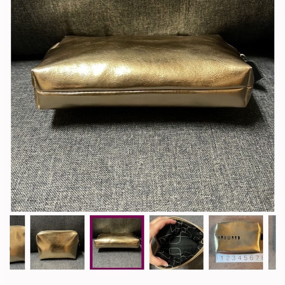 Hayward Gold Makeup Baglike new zip top inside clean open to offers - Picture 5 of 6